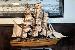 Image of Cutty Sark model restoration